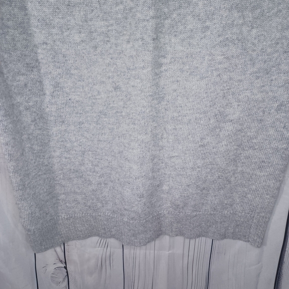 Cynthia Rowley Wool Blend Grey Fair Isle Sweater Dress - Women's M - Picture 11 of 14